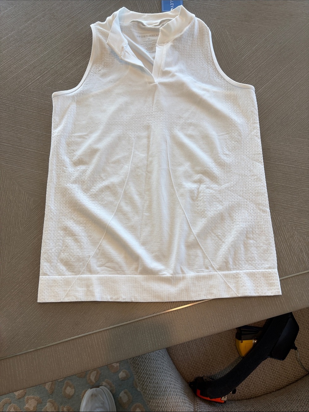 Sport Haley White Girls' Sleeveless Polo Tank Top